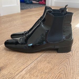Prada patent leather boots